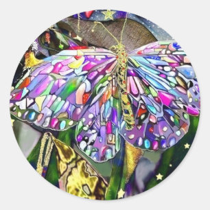 Folha Dourada de Ano Novo Manteiga, adesivos