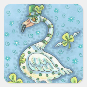 Folha IRLANDESA das ETIQUETAS do FLAMINGO das