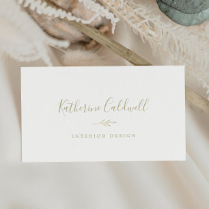 Folha mínima   CARTÃO DE VISITA DOURADA