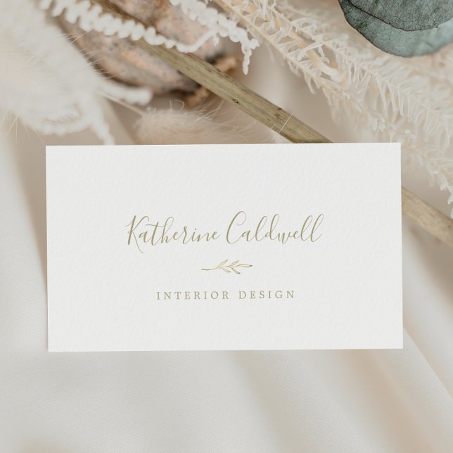 Folha mínima | CARTÃO DE VISITA DOURADA (Criador carregado)