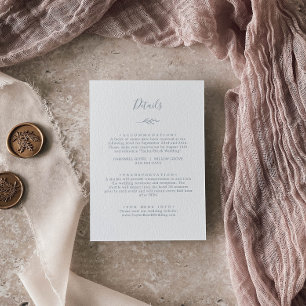 Folha mínima   Cartão de Visita Dusty Blue Details