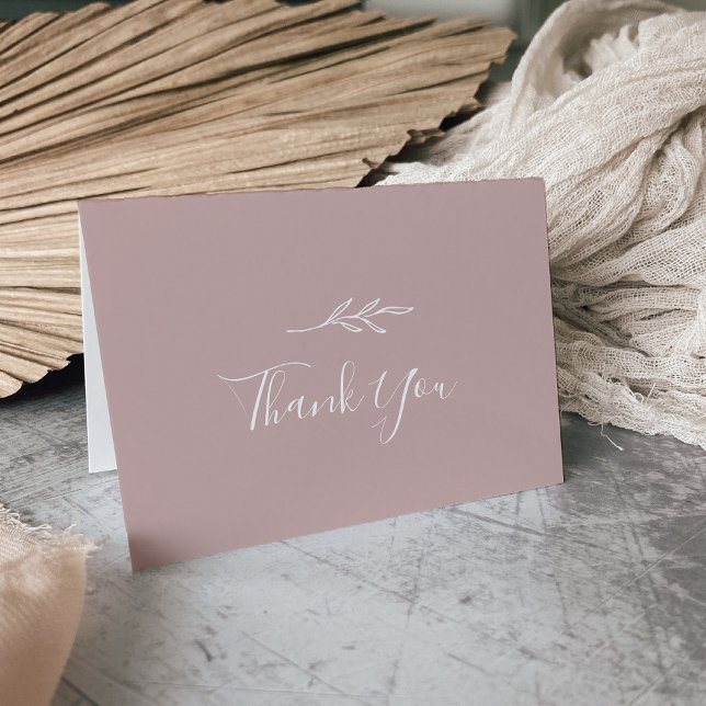 Folha mínima | Cartões de agradecimentos de Casame (Criador carregado)