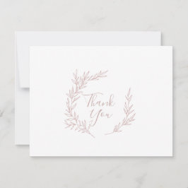 Folha mínima | Cartões de agradecimentos Rosa Esbr