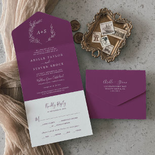 Folha mínima   Casamento com Berry Purple