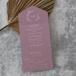 Folha mínima | Mauve Wedding