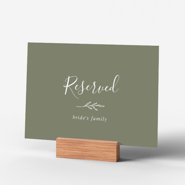 Folha mínima | Sinal verde-escuro reservado (Criador carregado)