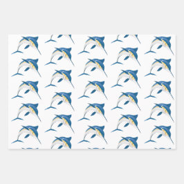 Folha Plana de Papel de Moldagem Azul Marlin Conju