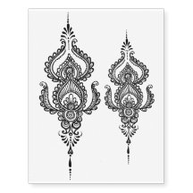 Folha provisória do tatuagem do design da parte