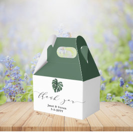 Folha Tropical Monstera Greenery caixa de favor