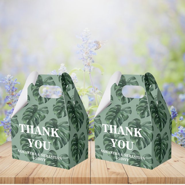 Folha Tropical Monstera Greenery caixa de favor (Criador carregado)