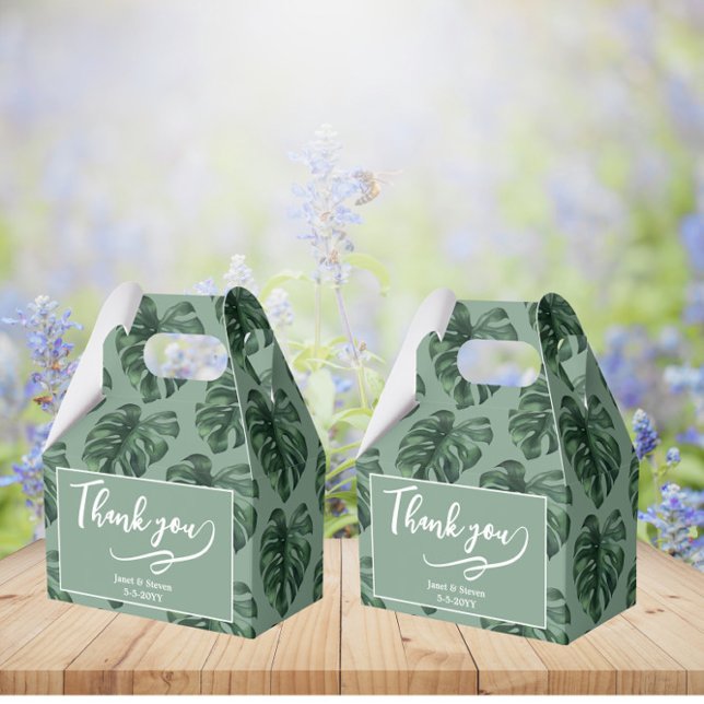 Folha Tropical Monstera Greenery caixa de favor (Criador carregado)