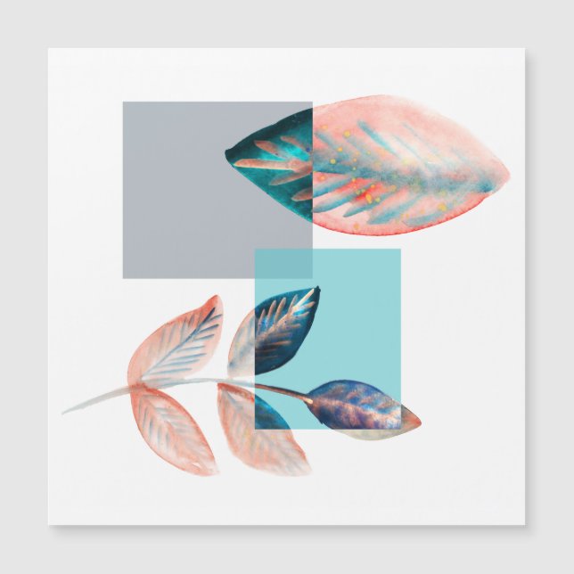 Folha vermelha ciano (Frente)