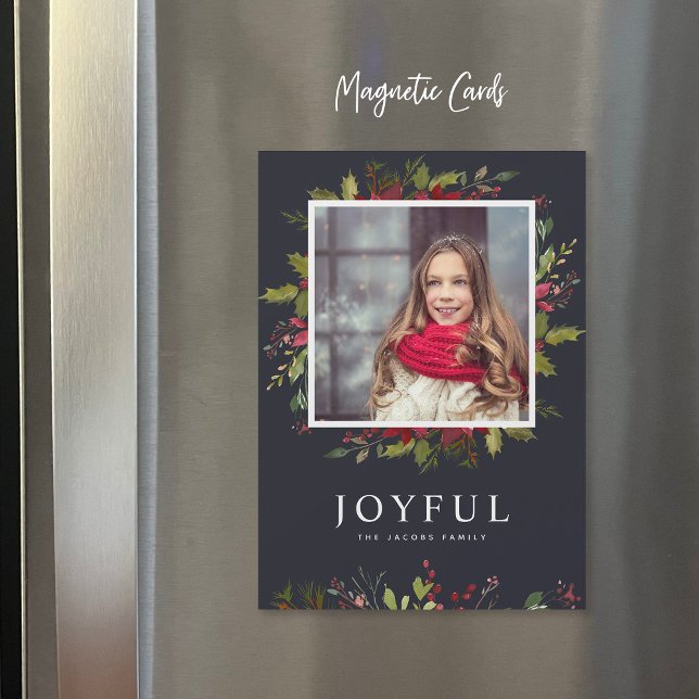 Folhagem Alegre | Cartão Magnético de Fotos de Fér (Criador carregado)