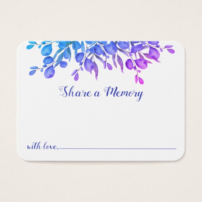 Folhagem Botânica Memorial Compartilha Um Cartão D (Frente)