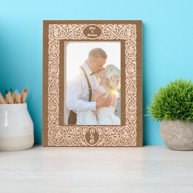 Folhagem Elegante e Borda Floral (Criador carregado)