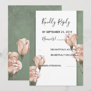 folhagem moderna Convite RSVP