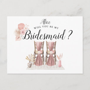 folhagem tropical Bridesmaid da boêmia Convite