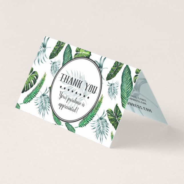 Folhagem Tropical Folhas de Palma e Greenerescênci (Frente)