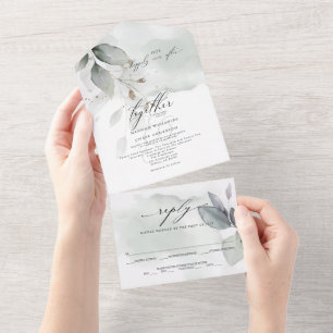 Folhagem Verde Sage de Casamento