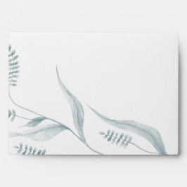 Folhas Azuis Pálidas e Pálidas de Água e Floral