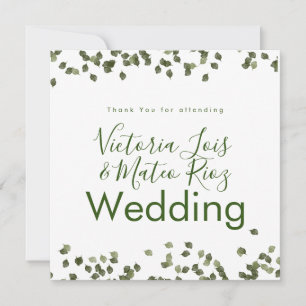 Folhas Caem Outono Obrigado Casamento