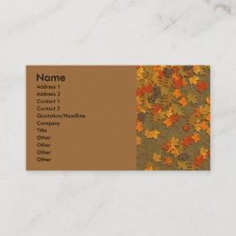 Folhas Cartão de visita