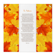 Folhas Coloridas, ao Poema do outono de John Keats