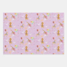 Folhas de 3 cores Savanna Flat Wrapping Paper 3
