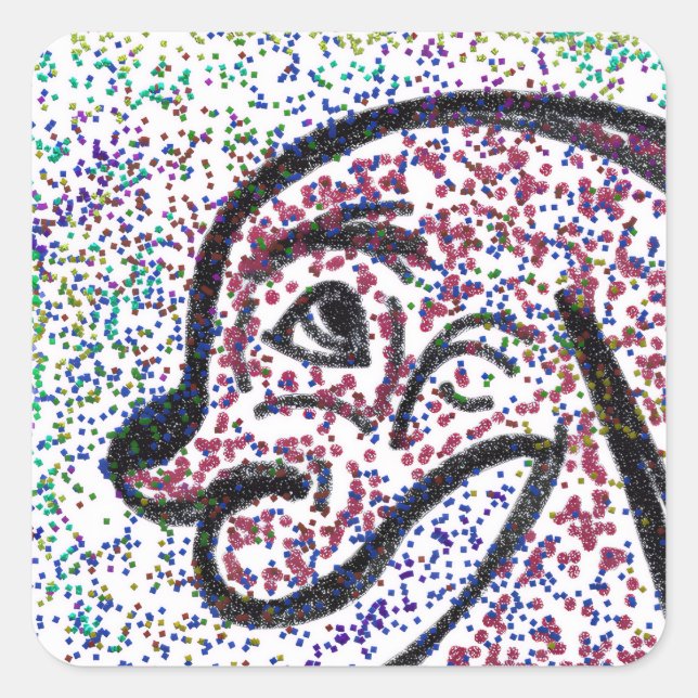 Folhas de adesivos de cães com fivela (Frente)