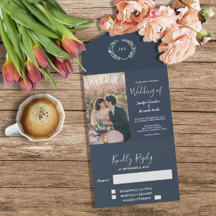 Folhas de aquarela de fotos russas Casamento