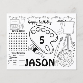 Folhas de arte, página de coloração de atividades