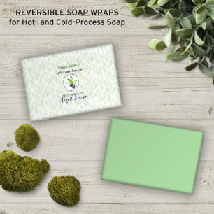 Folhas de Azeite Verde 🍃 Embalagem de Sabões de C