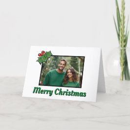 Folhas de azevinho modernas modelo de Natal com ba