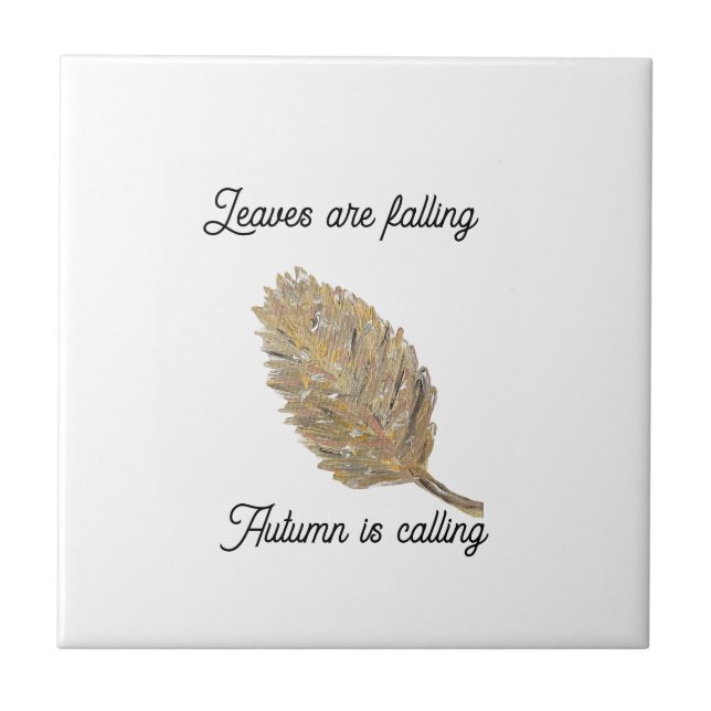 Folhas de Azulejo de cerâmica branca em queda (Frente)