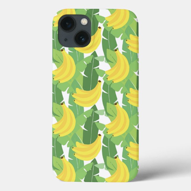 Folhas De Banana E Padrão De Fruta (Verso)