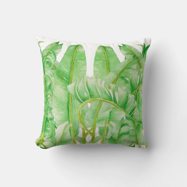 Folhas de Banana em uma Almofada (Frente)