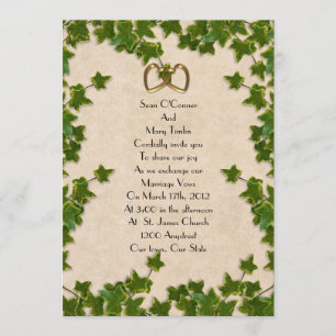 Folhas de Convite para Casamento de Ivy