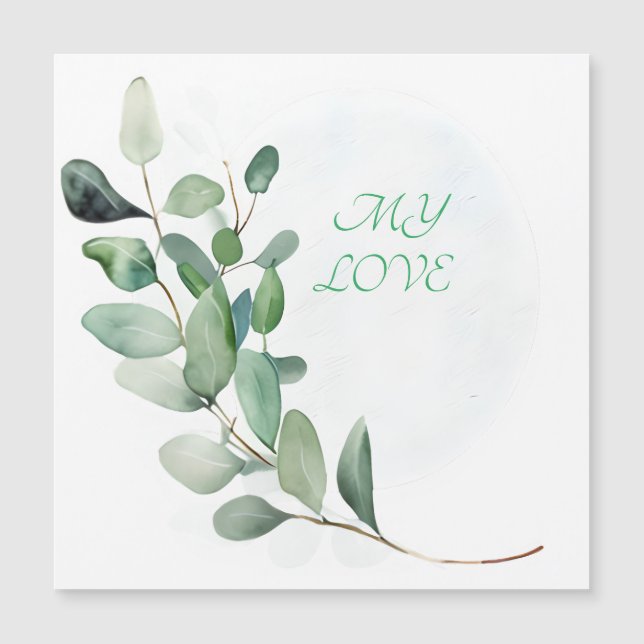 Folhas de Eucalipto Verde (Frente)