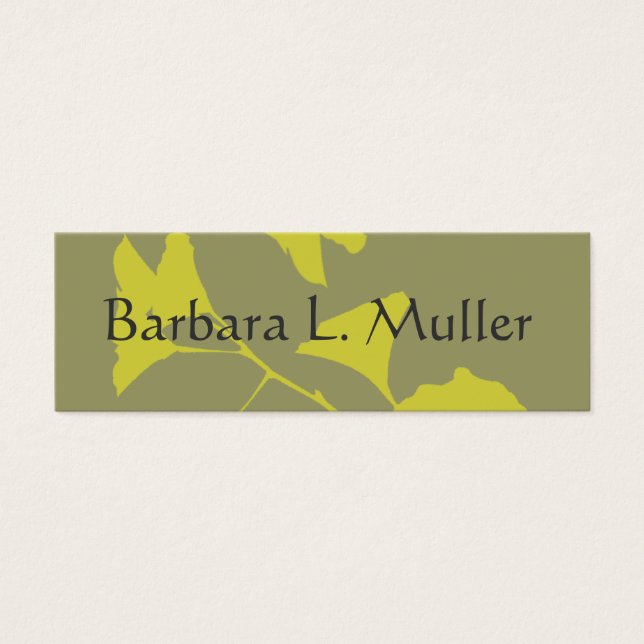 Folhas de Ginkgo Profissionais Elegantes (Frente)