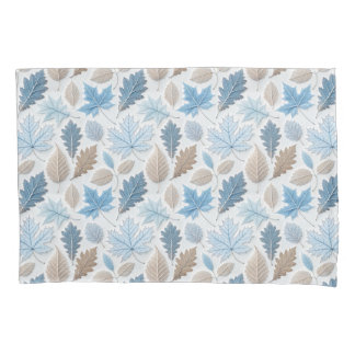 Folhas de inverno revestidas em geadas delicadas