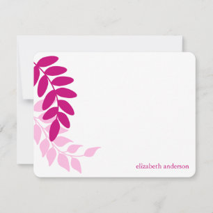 Folhas de jardim rosa quente