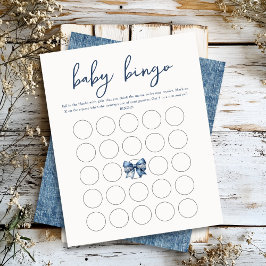Folhas de jogos do Arco Jean Denim Baby Bingo