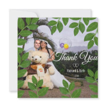 Folhas de Louro Românticas Obrigado Casamento