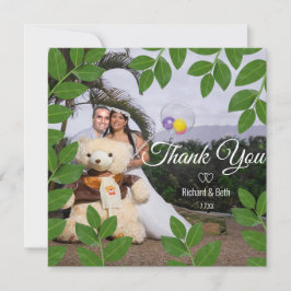 Folhas de Louro Românticas Obrigado Casamento