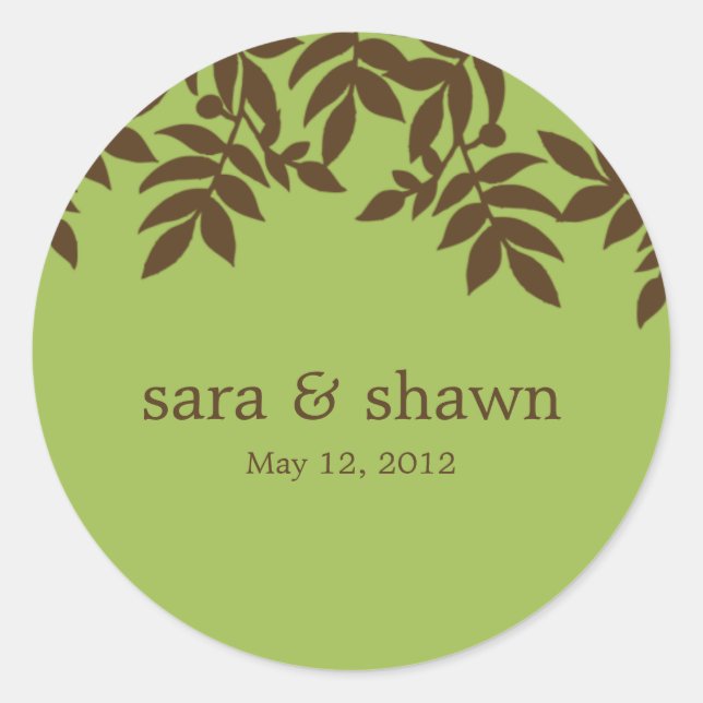 Folhas de Lush Favorecem Adesivos ou selos de enve (Frente)