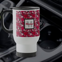 Folhas de Mapeamento em uma Caneca de viagem de Fu