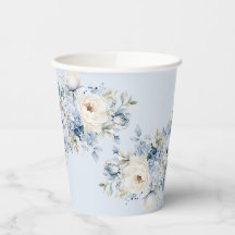 Folhas de marfim de marfim de cor azul-poeirenta