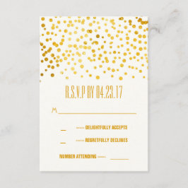 folhas de ouro falsas confetti casamento Cartões R