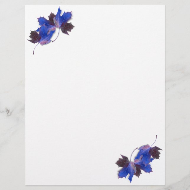 Folhas de outono Azul (Frente)