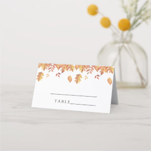 Folhas de outono - cartões de casamento